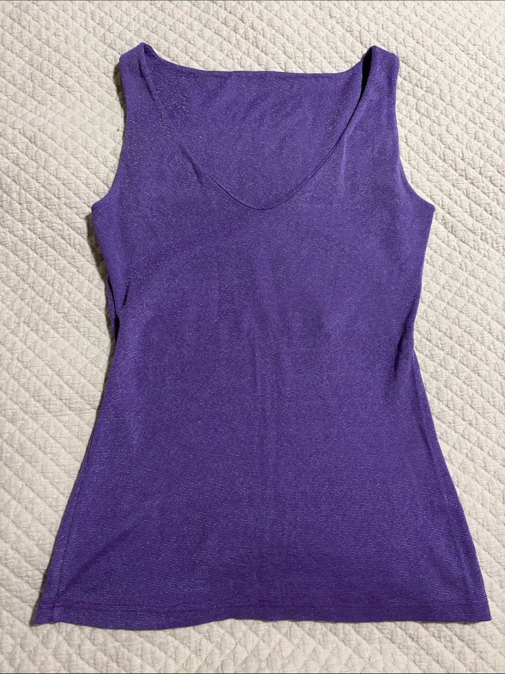 Michael Stars Purple V-Neck Tank Top